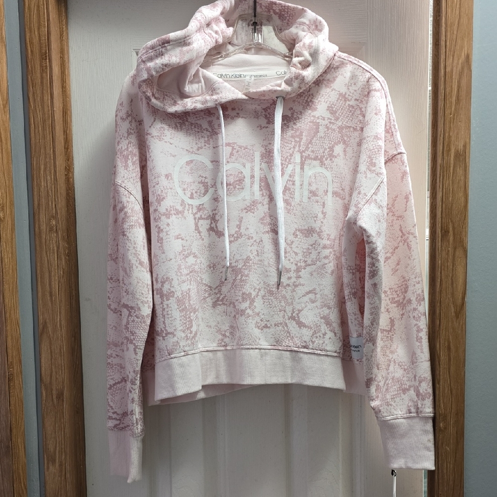 Calvin Klein Light Pink Patterned Hoodie